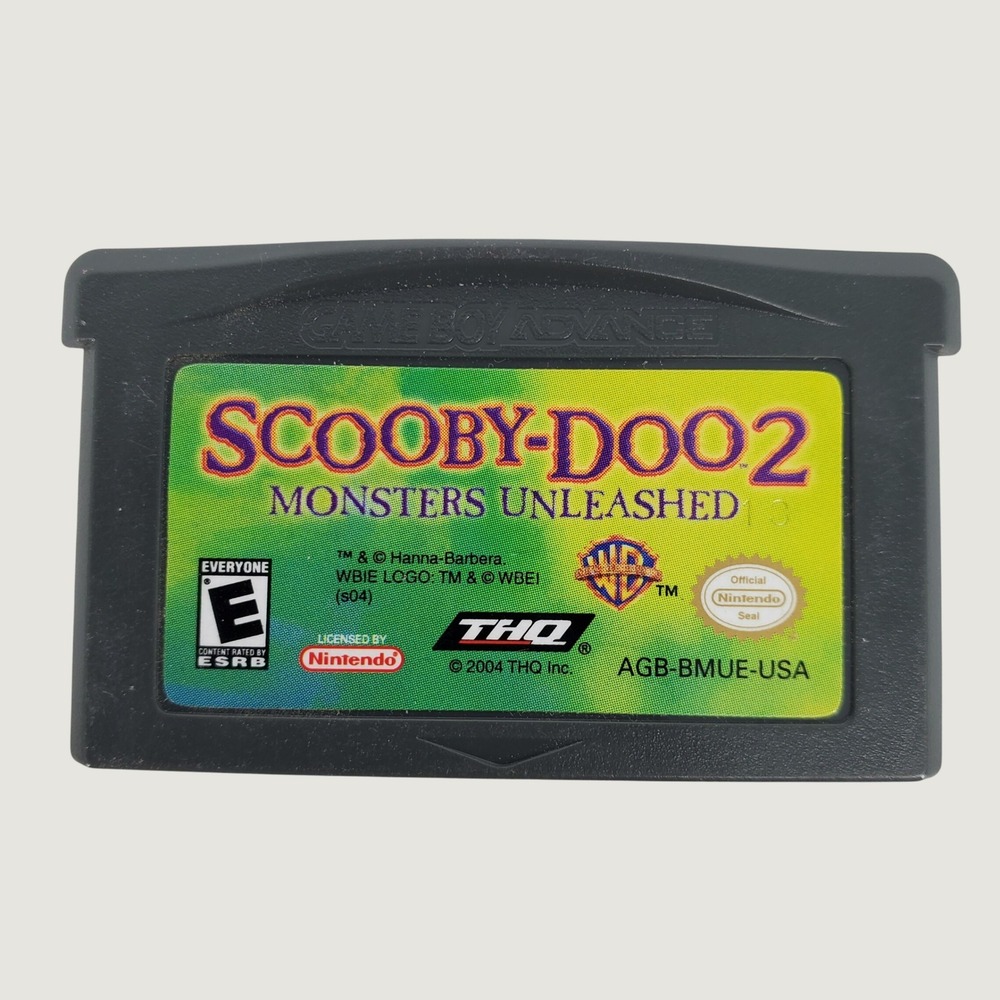 Vintage Scooby Doo 2 Monsters Unleashed Nintendo Game Boy Advance GBA Game